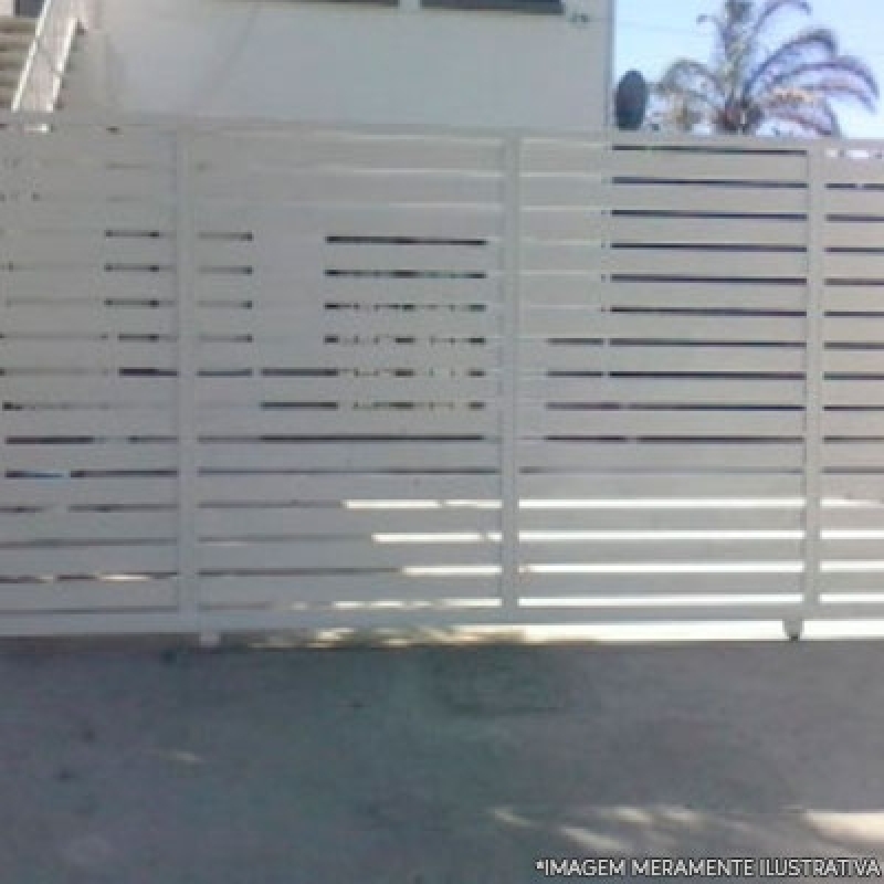 Portão Automático Branco Jardim Rodolfo Pirani - Portão Automático em Aço